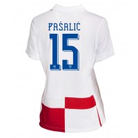 Fotbalové Dres Chorvatsko Mario Pasalic #15 Dámské Domácí ME 2024 Krátký Rukáv